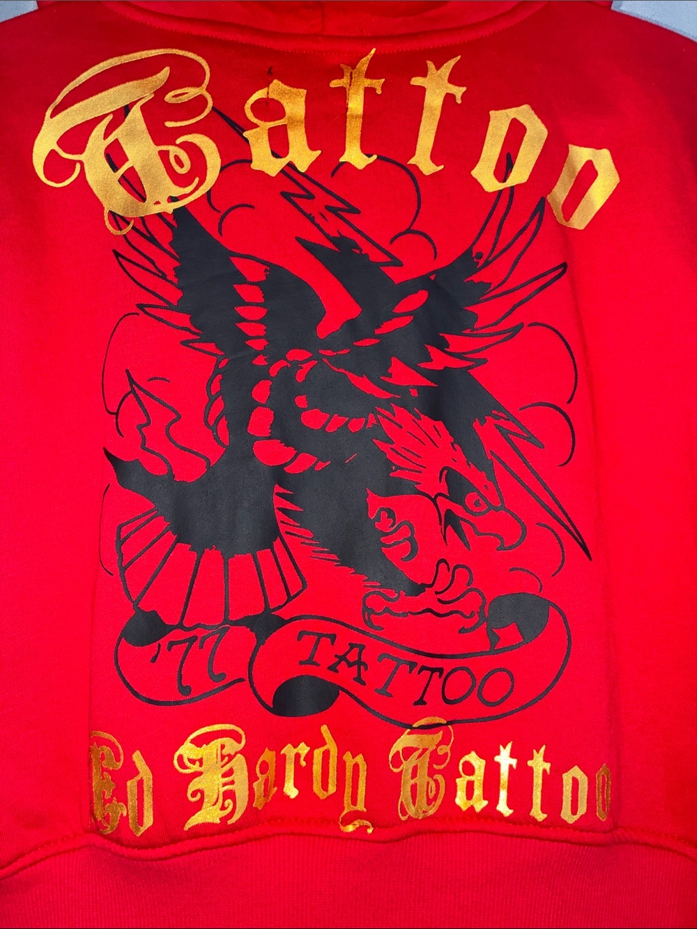 Ed Hardy - Broken Hearts Cropped Hoodie - Picture 5 of 10